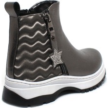 İnci Moda Sıcak Astar Trekking Kaymaz Taban Çok Rahat Çok Hafif Platin Çocuk Bot