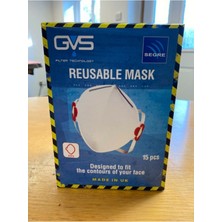 Gvs F30000 Ffp3 Ventilsiz Tekrar Kullanılabilir Maske 15'li