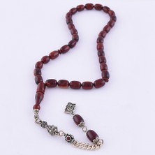 Nusnus Sıkma Kehribar Kapsül Kesim Ay Yıldız Püsküllü Tesbih