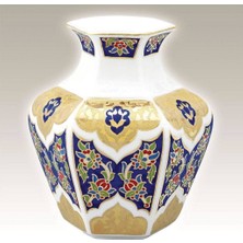 Decorium Kütahya Porselen 15 cm El Yapımı Vazo Dekor NO:013880