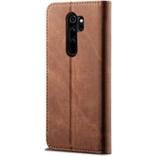 Eabhulie Xiaomi Redmi Note 8 Pro Için Retro Deri Flip Standlı Kılıf (Yurt Dışından)