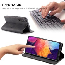 Eabhulie Samsung Galaxy A50 / A50S / A30S Için Retro Pu Deri Tpu Kart Bölmeli Manyetik Flip Standlı Kılıf (Yurt Dışından)