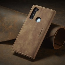 Eabhulie Xiaomi Redmi Note 8 Için Retro Pu Deri Tpu Kart Bölmeli Manyetik Flip Standlı Kılıf (Yurt Dışından)