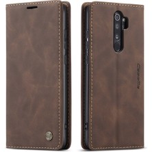 Eabhulie Xiaomi Redmi Note 8 Pro Için Retro Pu Deri Tpu Kart Bölmeli Manyetik Flip Standlı Kılıf (Yurt Dışından)