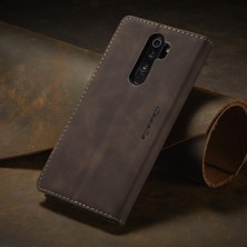 Eabhulie Xiaomi Redmi Note 8 Pro Için Retro Pu Deri Tpu Kart Bölmeli Manyetik Flip Standlı Kılıf (Yurt Dışından)