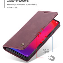 Eabhulie Xiaomi Mi 9t Için Retro Pu Deri Tpu Manyetik Flip Standlı Kılıf (Yurt Dışından)