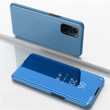 Eabhulie Xiaomi Redmi K40 / K40 Pro Için Aynalı Pu Deri Standlı Kılıf (Yurt Dışından)