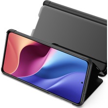 Eabhulie Xiaomi Redmi K40 / K40 Pro Için Aynalı Pu Deri Standlı Kılıf (Yurt Dışından)