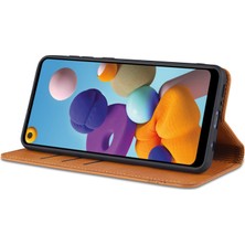 Eabhulie Samsung Galaxy A21S Için Flip Manyetik Tpu Standlı Kılıf (Yurt Dışından)