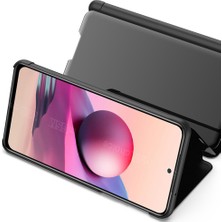 Eabhulie Xiaomi Redmi Note 10 4g / Note 10S Için Aynalı Pu Deri Standlı Kılıf (Yurt Dışından)