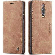 Eabhulie Xiaomi Mi 9t Için Retro Pu Deri Tpu Manyetik Flip Standlı Kılıf (Yurt Dışından)