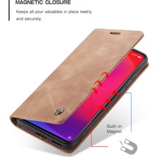 Eabhulie Xiaomi Mi 9t Için Retro Pu Deri Tpu Manyetik Flip Standlı Kılıf (Yurt Dışından)