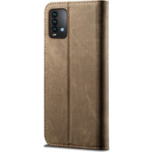 Eabhulie Xiaomi Redmi 9t / Redmi 9 Power Için Retro Deri Flip Cüzdan Standlı Kılıf (Yurt Dışından)