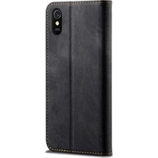 Eabhulie Xiaomi Redmi 9A Için Retro Deri Flip Cüzdan Standlı Kılıf (Yurt Dışından)