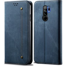 Eabhulie Xiaomi Redmi 9 Için Retro Deri Flip Cüzdan Standlı Kılıf (Yurt Dışından)