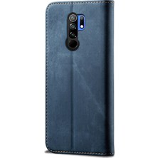 Eabhulie Xiaomi Redmi 9 Için Retro Deri Flip Cüzdan Standlı Kılıf (Yurt Dışından)