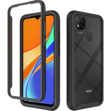 Eabhulie Xiaomi Redmi 9c Için Çift Katmanlı Şeffaf Bumper Shockproof Tam Koruma Kılıf (Yurt Dışından)