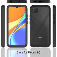 Eabhulie Xiaomi Redmi 9c Için Çift Katmanlı Şeffaf Bumper Shockproof Tam Koruma Kılıf (Yurt Dışından)