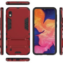 Eabhulie Samsung Galaxy A10 Için Çift Katmanlı Tpu +Pc Korumalı Standlı Kılıf Kapaklı (Yurt Dışından)