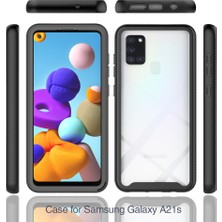 Eabhulie Samsung Galaxy A21S Için Çift Katmanlı Şeffaf Bumper Shockproof Tam Koruma Kılıf (Yurt Dışından)