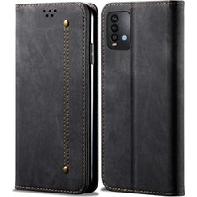 Eabhulie Xiaomi Redmi 9t / Redmi 9 Power Için Retro Deri Flip Cüzdan Standlı Kılıf (Yurt Dışından)