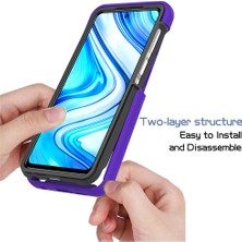 Eabhulie Xiaomi Redmi Note 9 Pro / 9s / 9 Pro Max Için Çift Katmanlı Şeffaf Bumper Shockproof Tam Koruma Kılıf (Yurt Dışından)