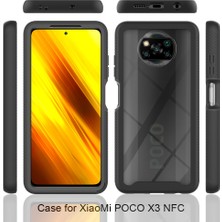 Eabhulie Xiaomi Poco X3 Nfc Için Çift Katmanlı Şeffaf Bumper Shockproof Tam Koruma Kılıf (Yurt Dışından)