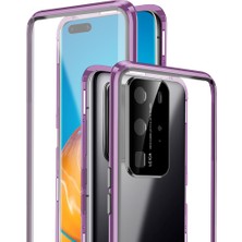 Eabhulie Huawei P40 Pro Için Manyetik Arkalı Önlü Tam Koruma Kamera Korumalı Temper Cam (Yurt Dışından)