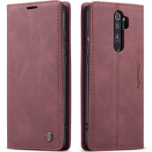 Eabhulie Xiaomi Redmi Note 8 Pro Için Retro Pu Deri Tpu Kart Bölmeli Manyetik Flip Standlı Kılıf (Yurt Dışından)