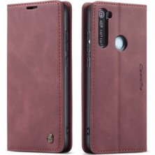 Eabhulie Xiaomi Redmi Note 8 Için Retro Pu Deri Tpu Kart Bölmeli Manyetik Flip Standlı Kılıf (Yurt Dışından)