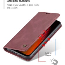 Eabhulie Xiaomi Redmi Note 8 Için Retro Pu Deri Tpu Kart Bölmeli Manyetik Flip Standlı Kılıf (Yurt Dışından)