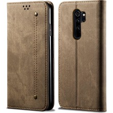 Eabhulie Xiaomi Redmi Note 8 Pro Için Retro Deri Flip Standlı Kılıf (Yurt Dışından)