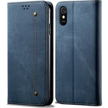 Eabhulie Xiaomi Redmi 9A Için Retro Deri Flip Cüzdan Standlı Kılıf (Yurt Dışından)