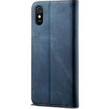 Eabhulie Xiaomi Redmi 9A Için Retro Deri Flip Cüzdan Standlı Kılıf (Yurt Dışından)