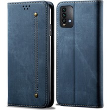 Eabhulie Xiaomi Redmi 9t / Redmi 9 Power Için Retro Deri Flip Cüzdan Standlı Kılıf (Yurt Dışından)