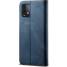 Eabhulie Xiaomi Redmi 9t / Redmi 9 Power Için Retro Deri Flip Cüzdan Standlı Kılıf (Yurt Dışından)