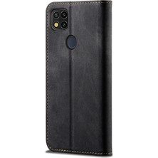 Eabhulie Xiaomi Redmi 9c Için Retro Deri Flip Cüzdan Standlı Kılıf (Yurt Dışından)