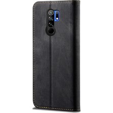 Eabhulie Xiaomi Redmi 9 Için Retro Deri Flip Cüzdan Standlı Kılıf (Yurt Dışından)