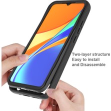 Eabhulie Xiaomi Redmi 9c Için Çift Katmanlı Şeffaf Bumper Shockproof Tam Koruma Kılıf (Yurt Dışından)