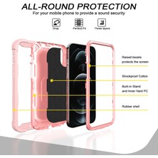 Eabhulie iPhone 12 Pro Max Için Shockproof Yerleşik Standlı Kılıf (Yurt Dışından)