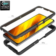 Eabhulie Xiaomi Poco X3 Nfc Için Çift Katmanlı Şeffaf Bumper Shockproof Tam Koruma Kılıf (Yurt Dışından)