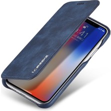 Eabhulie iPhone x / Xs Için Ince Flip Pu Deri Manyetik Standlı Shockproof Kılıf (Yurt Dışından)