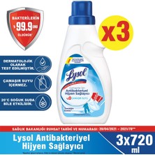 Lysol Çamaşırlar Için Antibakteriyel Hijyen Sağlayıcı 3 x 720 ml