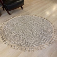 Eko Halı Soho Halı sh 01 bej 120*120 cm yuvarlak