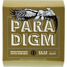 Ernıe Ball P02090 Paradigm Ekstra Light 80/20 Bronz 10-50 Akustik Gitar Tel Seti