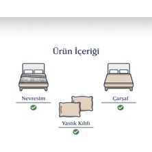 Sefaoğlu Tekstil Tek Kişilik, Nevresim Takım Pamuk Saten Gri