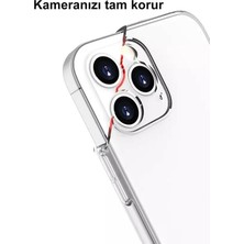 Tria Iphone 12 Pro Max Uyumlu Şeffaf Kamera Lens Korumalı Kılıf + Tam Kaplayan Kırılmaz Cam