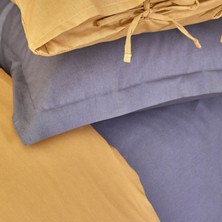 Karaca Home Basic Hardal Antrasit %100 Pamuk Çift Taraflı Çift Kişilik Nevresim Takımı