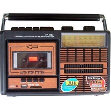 Ultratekno FP-319BT Nostaljik  USB Kaset Çalar Alarm Saatli Radyo