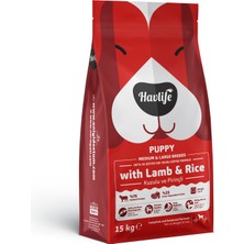 Havlife Kuzulu ve Pirinçli Orta ve Büyük Irk Yavru Köpek Maması 15KG